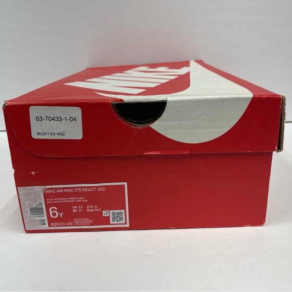 NEW NIKE AIR MAX 270 REACT (GS) Size 6y (Women) - Picture 3 of 9